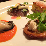 Barba - 2014/09　前菜盛り合わせ。