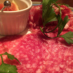 Barba - 2014/09　サラミ＆生ハム、いちじく。