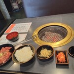 炭火焼肉食道園 - Wハラミ定食