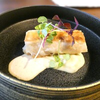 料理屋 自在 - 鱒　インゲン豆　蕗の薹　チーズ　道明寺
