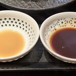 牛の達人 - ｢京味噌たれ｣　＆　｢牛カツ特製たれ｣