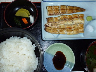 うなぎの又一 - 白焼定食　2850円+税