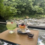 野外テラス 水の音 - 