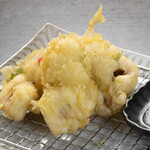 季節料理 進 - 鱧の梅しそ天婦羅