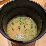 鮨 季らく - 味噌汁