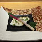 鮨 琥珀 - すずきの若狭焼