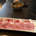 炭火焼肉 焼きしゃぶ にく式 - 焼きしゃぶカルビ