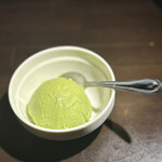 炭火焼肉 焼きしゃぶ にく式 - 抹茶アイス