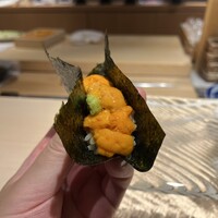 鮨 起承転結 - 雲丹手巻き