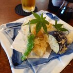 釜めし菜時記 さき亭 - 天ぷらアップ