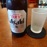 釜めし菜時記 さき亭 - 瓶ビールと冷え冷えグラス
