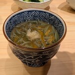 銀座 鮨 しょう介 - じゅんさい⋯生姜とほんのりとした酸味が心地よい
