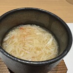 札幌 個室蟹料理 かに辻 - カニあんかけの茶碗蒸し