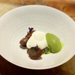 IL TEATRINO DA SALONE - 甘味：あんみつ 巨峰 抹茶