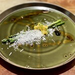 IL TEATRINO DA SALONE - 温菜：グリーンアスパラガス 鳥賊 唐墨