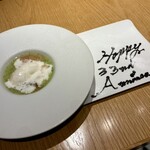 フレンチレストラン・プレジール - お店からのサプライズ！ 私達夫婦のお祝いプレートも用意してありました♪ これには 驚きと感動 ╰(*´︶`*)╯♡