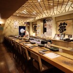 にぎり鮨 一五〇 - カウンター席