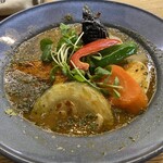 スープカレー鳩時計 - ザンギとお野菜10種のスープカレー
