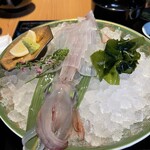 博多もつ鍋 前田屋 - イカの活き造り