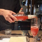 オステリア　デル　タンブーロ - 空いた瓶をいただけました♪