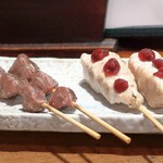 やきとり 正や - 砂ずり、梅ささみ