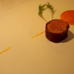 フォアグラのコンフィ　奈良漬巻き