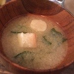 アンポポ食堂 - お味噌汁のお出汁が美味しい〜☆(≧∀≦*)ﾉ