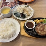 ビッグボーイ - ハンバーグ(803円)のランチプレミアムセット(429円)