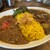 レインボウスパイス - 料理写真:ランチタイムダブルカリー 950+100円