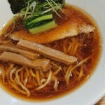 麺屋 寛 - 醤油　平うち中太麺