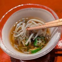蕎麦割烹 橙 - 梅かつおが味を引き締める