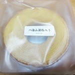 「八海山酒粕入り・バウム（\300）」です(2014/9/24UP)