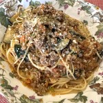 キャンディパフューム - 料理写真:挽肉と茄子のトマトソース　〜ボロネーゼ風〜