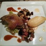 セ'ラヴィー!ナガノ - メインの鴨肉のコンフィ