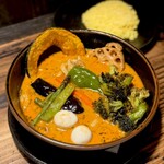 ラマイ - スープカレー ブヒッ、ブロッコリー アゲアゲ、ココナッツミルクオイル(強)