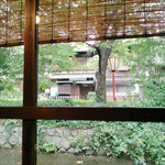 喫茶 上ル - 窓から木屋町通りの眺め