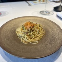 アランチーノ KYOTO - 北海道産生ウニのペペロンチーノ+¥1,300大盛り♪