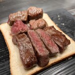 いぶき野 びーふ亭 - フィレとサーロインのステーキ