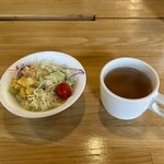 肉のふじ屋 - サラダ・スープ