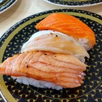 はま寿司 - サーモン三種盛り