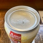 食堂銭屋 - よく冷えていたのか泡はほとんど出なかった。