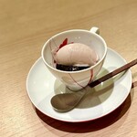 蓬左茶寮 - コーヒーゼリーと小豆ミルクのアイス