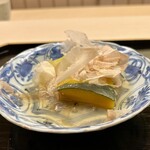 道人 - 賀茂茄子のオランダ煮と炊いた南瓜　鰹節