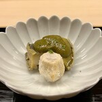 道人 - 鮑と揚げた新小芋