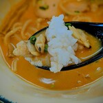 麺屋 サマー太陽 - 今回思い付いて試した、あさりご飯を車海老スープにディップ♪旨々ぁ〜♡
海と海のお味がマッチして、リゾット風になりました(*^^)v