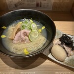 焼きあご塩らー麺 たかはし - 貝だし冷しそば　1200円