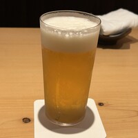 SUSHI BANYA KAI 品川店 - 生ビール　アサヒスーパードライ　800円