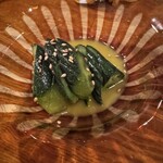 季節料理かたやま - きゅうりの辛子づけ