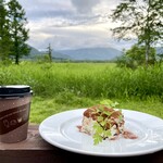 尾瀬小屋 - 自家製ティラミス ドリンクセット(¥1000)