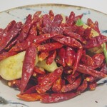 KOBAYASHI - 茄子の唐揚げ 山椒唐辛子風味